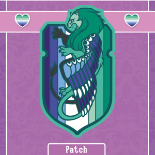 Gay Winged Lion Iron-on Patch