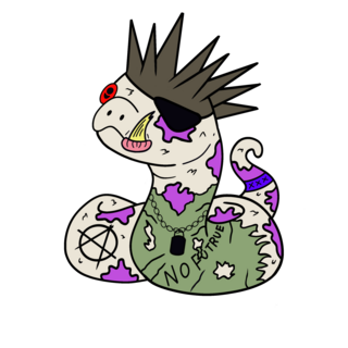 Sssid Viciouss Hard Enamel Snake Pin