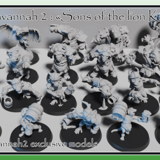Savannah-2-Exclusives : All models from this pledge level