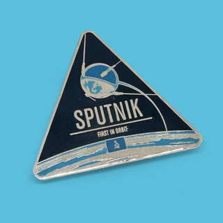 Sputnik Enameled Pin
