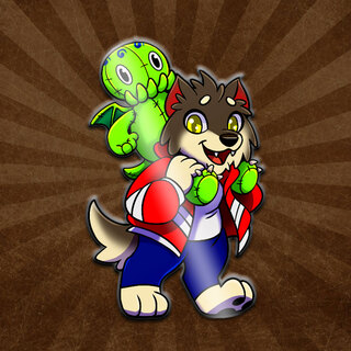 Wolf Pack Pups: Night Wolf & Cthulhu 2" Hard Enamel Pin