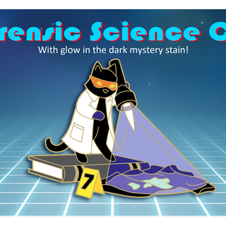 Forensic Science Cat Pin