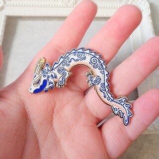 Chinese Porcelain Inspired Asian Dragon