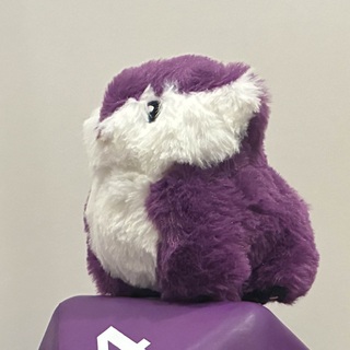Purple Owlbear Keychain