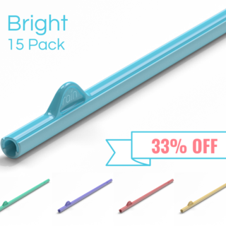 Rain Straw Bright - 15 Pack