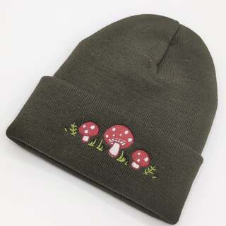 Mushroom beanie