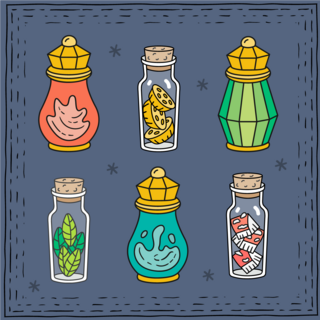 Potions & Ingredients Pins