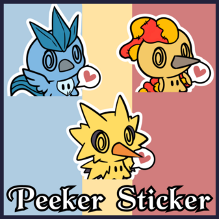 Legendary Bird Trio Peeker Sticker