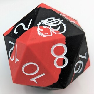Red/Black Giant Silicone Dice