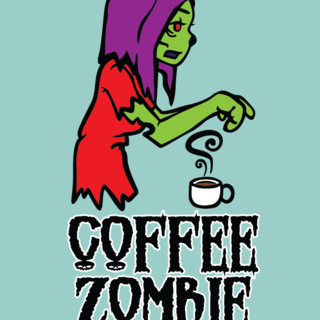 Coffee Zombie Print