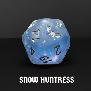 Snow Huntress Dice Set