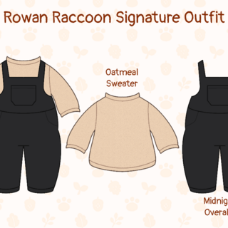 (Outfit Bundle) Rowan Raccoon Signature Outfit