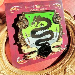Past Heraldry Aromantic Basilisk Pin
