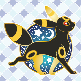 Umbreon Bark Types Enamel Pin