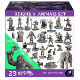 Heroes, Animals & Troll King Set (STL)