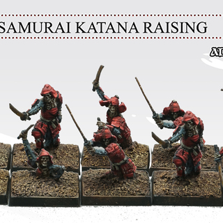 Samurai katana rising