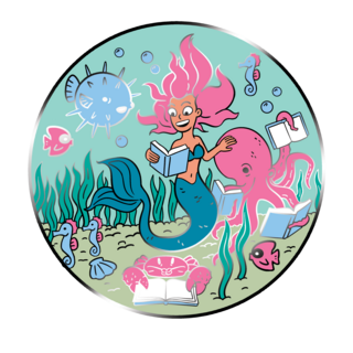 Reading Under The Sea hard enamel pin