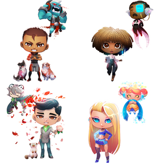 Sticker Pack: Looking For Group Chibis