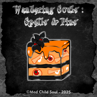 1x MINI PIN : Jelly cake orange