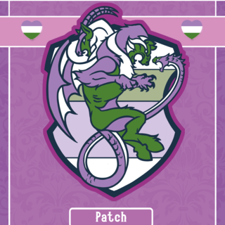 Genderqueer Chimera Iron-on Patch