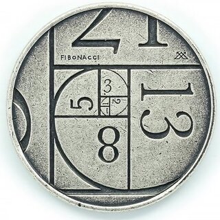 One (1) .999 Silver Fibonacci Coin
