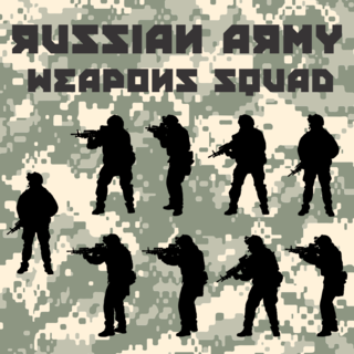 Russian Army Weapons Squad (9 Figures)
