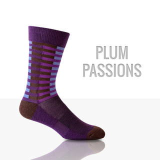 Athletic Dress Socks Plum Passions