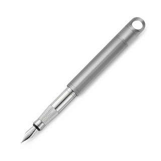 Titanium Cap Fountain or Rollerball Pocket Pen