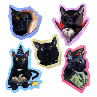 Magic the Cat Sticker Set
