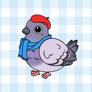 Pigeon Parisian Pin