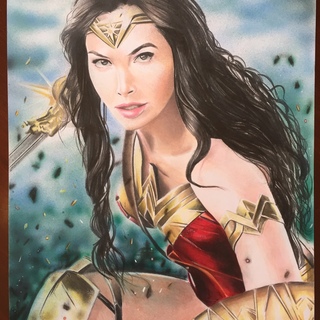 Wonder Woman 11x17 painting