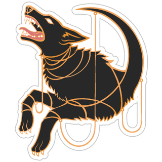 Fenrir Black Vinyl Sticker
