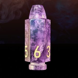 Amethyst Bullet D6 Dice
