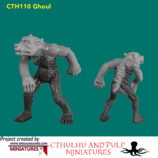 Pack of 3 x BG-CTH110 Ghouls (3 total models, 28mm, unpainted)