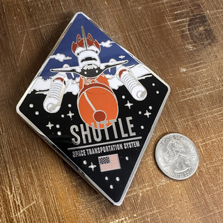 Space Shuttle Super Sized Enameled Pin