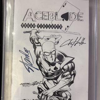 9.0+ Graded Aceblade Comic (Signed)