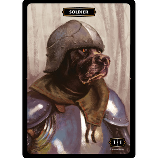 Metal Dog Soldier Token