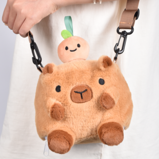Plush Capybara Bag WITH strap
