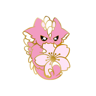 Pollen Puff 'Feisty' Filler Enamel Pin (Pre-Order)