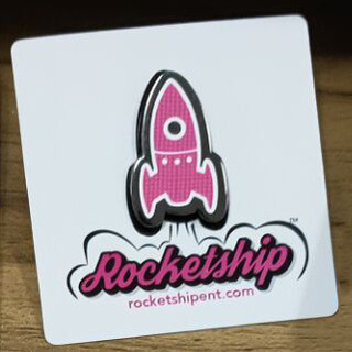 Rocketship Entertainment Enamel Pin