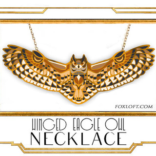 Flying Eagle Owl Pendant
