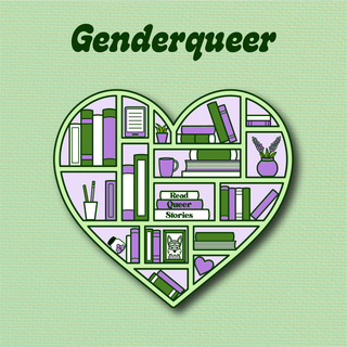 Read Queer Stories Sticker - Genderqueer 2"