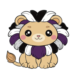 Demisexual Lion Pin