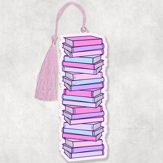 Book Stack Bookmark - Pastel - Book Tracker