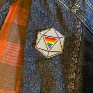 20 Sided Pride Patch