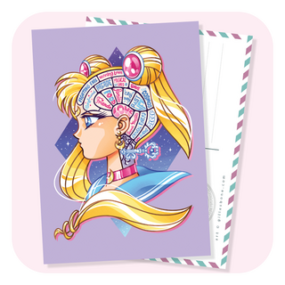 Sailor Moon Magical Lock And Time Key Postcard