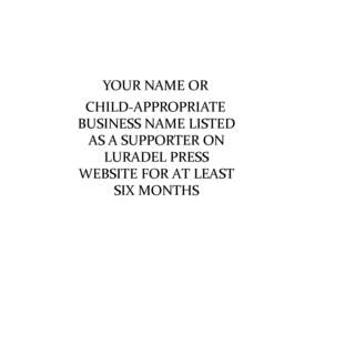 Optional listing as supporter on Luradel Press social media