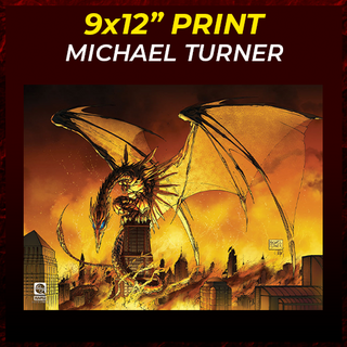 9"x 12" Classic Soulfire Print - Michael Turner (Dragon)