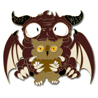 Baby Owlbear Snuggles - Dungeon Derpies pin