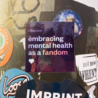 Embracing Mental Health as a Fandom Holographic Sticker